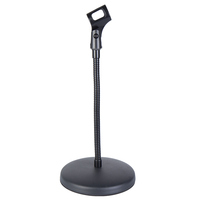 Support de microphone Yinyu MS029 avec base en acier robuste et col de cygne réglable pour l'enregistrement en studio