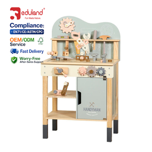 EDULAND OEM ODM <span class=keywords><strong>Juguete</strong></span> de Banco de Trabajo de Madera Montessori, Juego de Imitación para Niños, Mesa de <span class=keywords><strong>Herramientas</strong></span> de Ingeniería Educativa Temprana - Product Image 1