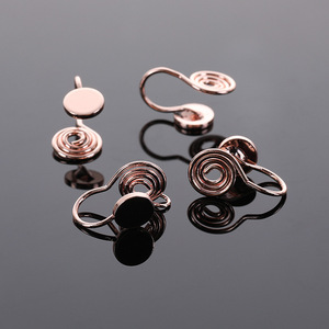 Boucles d'oreilles à clipser en forme de spirale anti-moustiques, en cuivre pur électroplaqué, unisexe, pour un usage quotidien - Product Image 3