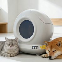 Bac à litière pour chat intelligent, automatique, écologique, désodorisant, 78L, grande capacité, capsule spatiale, contrôle par application, capteurs de sécurité, bac à déchets de 7L