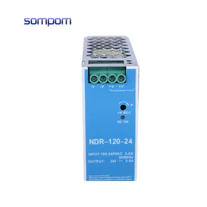 AC to DC NDR-120W 10A 12V 24V 75W 120W 150W 240W Industrial DIN Rail Switching Power Supply For Factory Automation