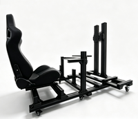 Structure de simulation de vol robuste en aluminium DIY pour simulateur de vol, cockpit multi-axes pour les passionnés de jeux