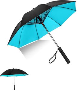 Fábrica de paraguas al por mayor J Mango de madera Palos rectos Paraguas de madera redondo automático personalizado - Product Image 5