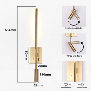 Lampe <span class=keywords><strong>de</strong></span> <span class=keywords><strong>lecture</strong></span> minimaliste, fabrication sur mesure, prix avantageux, lampe murale <span class=keywords><strong>de</strong></span> <span class=keywords><strong>lecture</strong></span>, lampe murale d'hôtel avec projecteur <span class=keywords><strong>de</strong></span> <span class=keywords><strong>lecture</strong></span> LED - Product Image 6