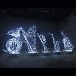 クリスマスの休日の装飾のための屋外の商業クリスマスの休日の照明装飾金属線LED楽器ライト - Product Image 2