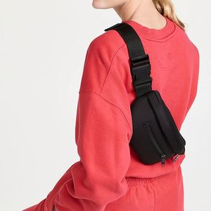 Custom Neoprene Jumbo Fanny Pack Waterproof Hip Bag Travel Running Sports Black Zipper Phone Crossbody Waist Belt Unisex Keymay - Product Image 5