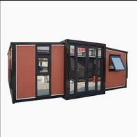 Maison conteneur préfabriquée extensible pour usage hôtelier et villier, multifonctionnelle, respirante, écologique, en acier haute résistance, modulaire