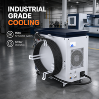 Soudeuse laser de précision pour métaux 2000W refroidie par air, machine de soudage laser 6 en 1 avec système d'alimentation en fil intégré