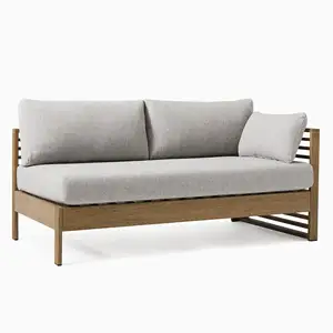 Luxury Hotel Patio Outdoor Furniture Set Wooden Loungemodular Set Modern Teak Garden Sofa