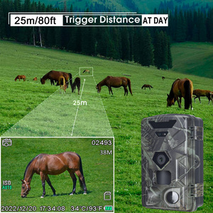 Nouvelle caméra de piste de chasse 4K 50MP pour la surveillance de la ferme, caméra sauvage de vision nocturne extérieure de piège à animaux - Product Image 4