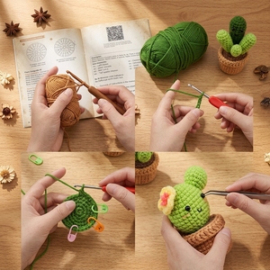 Kit de Crochet en Fibre Acrylique Thème Animaux le Plus Vendu – Ensemble DIY pour Crocheter, Cadeau Personnalisable, Pièce Décorative - Product Image 3
