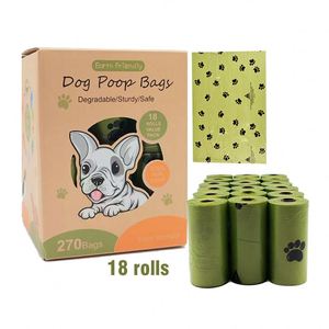 Bolsas para excremento de perro con logo impreso personalizado, bolsas biodegradables para desechos caninos - Product Image 1
