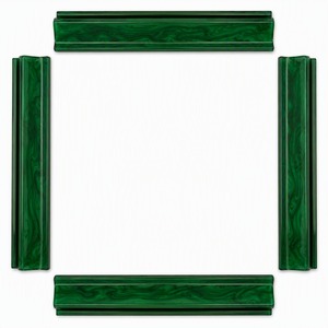 Ensemble de 4 supports à mahjong en acrylique à motif vert cyprès - Product Image 4