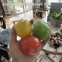Balle anti-stress sensorielle fantaisie en forme de smoothie pastèque, jouet sensoriel TPR Kiwrip unisexe pour adolescents