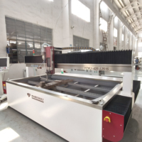 Découpeuse à jet d'eau CNC abordable YCWJ avec logiciel ATCUT personnalisable pour les petites ateliers, la signalétique et la découpe d'acrylique