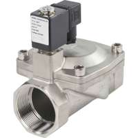 Vanne Solénoïde DNOVA Acier Inoxydable AISI 304/1.4301 FKM DN10-50 10bar 24V NC