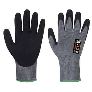 PORTWEST - CT69G8RXS CT AHR7 gant nitrile mousse coupe gris/noir-GANTS EAN 5036108321919 - Product Image 1