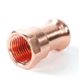 Salida DE FÁBRICA DE China, venta al por mayor, adaptador hembra de prensa de cobre tipo M para sistema de tuberías de agua y gas - Product Image 2