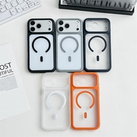 Funda Magnética Transparente de PC de Lujo Premium, Protección a Prueba de Golpes para 13 14 15 16 17 18 Pro Max, Suministro de Fábrica