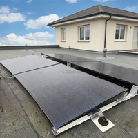 Support de panneau solaire lesté optimisé pour l'énergie, supports de toit solaire, système de montage sur toit plat, installation facile, aluminium, acier inoxydable