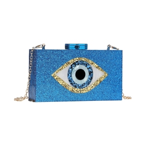 Bolsos de Mano de Lujo para Mujer, Bolsos de Noche con Ojos Malvados y Diseño de Mármol, Lentejuelas, Nuevos <span class=keywords><strong>Colores</strong></span> Personalizados para Fiestas, Uso Diario y Cumpleaños - Product Image 1