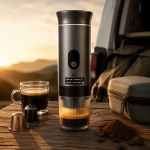 เครื่องชงกาแฟแคปซูลแบบพกพา ดีไซน์กะทัดรัด รองรับ OEM/ODM 3 in 1 ใช้แบตเตอรี่และ USB สำหรับใช้ในครัวเรือน - Product Image 1