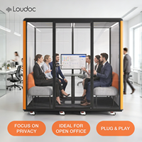 Cabine insonorisée mobile et amovible, bureau silencieux, cabine téléphonique, salle de piano, salle de batterie, salle de diffusion en direct, studio d'enregistrement