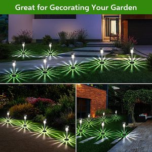 Luces solares de acero inoxidable para caminos, IP65, LED, iluminación para jardín y césped, juego de 10 piezas - Product Image 4
