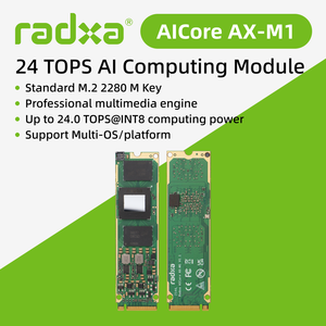โมดูลเร่งความเร็ว AI AICore AX-M1 ใช้ชิปประมวลผล Axera AX8850 รองรับ 24TOPS INT8 หน่วยความจำ 8GB RAM การ์ดประมวลผล AI แบบฝังตัว Radxa - Product Image 2