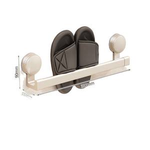 Support mural rond à ventouse pour pantoufles, sans perçage, solution de rangement pour salle de bain et toilettes, organisateur de chaussures avec drainage - Product Image 4