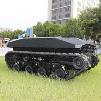 Châssis de robot chenillé à commande ROS, charge utile 300 kg, 30 km/h, IP65, plateforme chenillée, châssis chenillé ATV, châssis à chenilles en caoutchouc