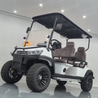 Voiturette de golf électrique de luxe 4 places homologuée route LSV 72V longue autonomie Lithium Buggy Frein à disque Certifiée DOT CE pour la retraite