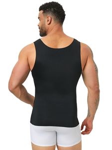 <strong>Men</strong> Seamless Body Shaper <strong>Vest</strong> Invisible Hem Less Chest Binder Gynecomastia Flattening <strong>Compression</strong> Tank - Product Image 6