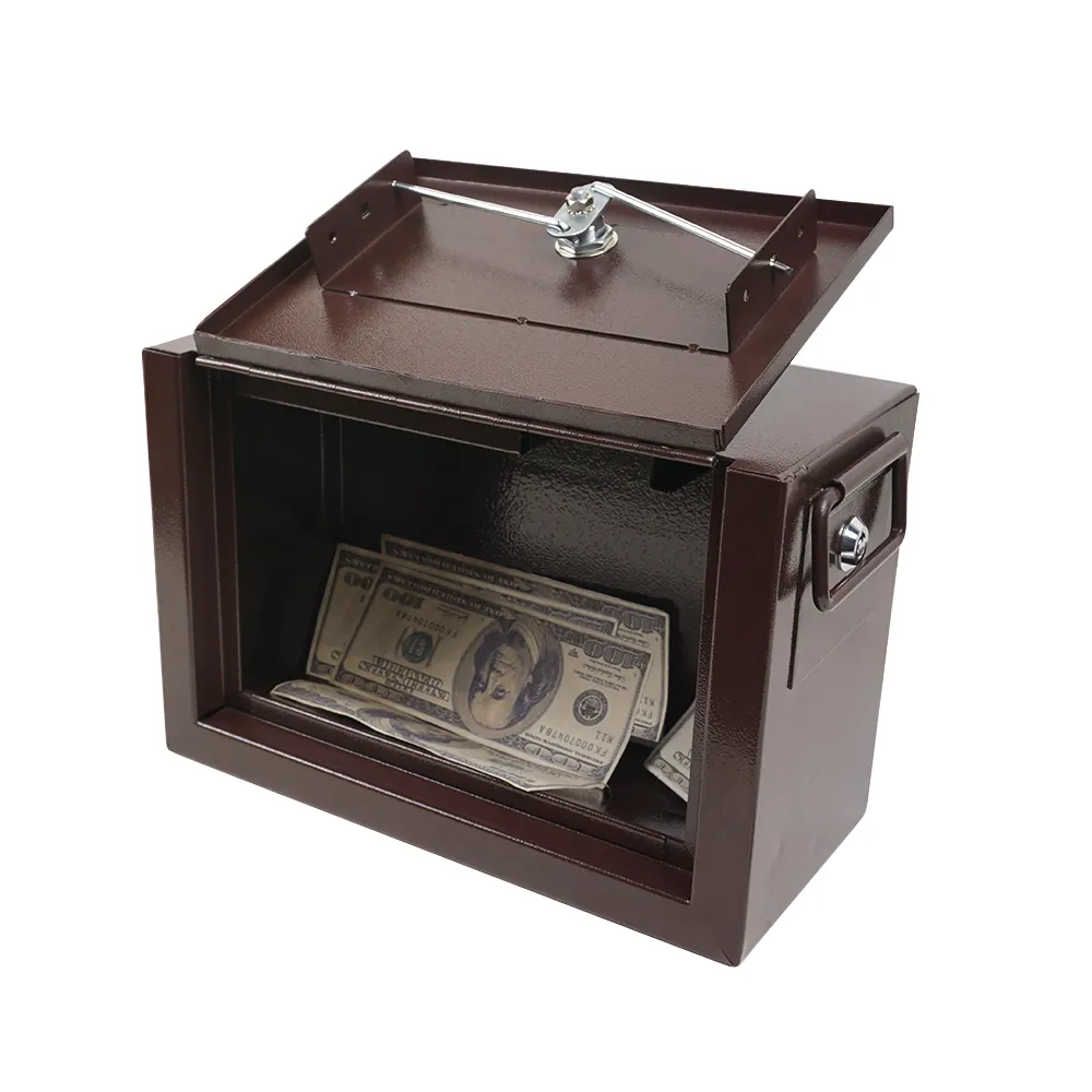 Casino Tip Boxes Accessoires Grote Oversized Ijzeren Metalen Moneybox Geldkist Voor Blackjack Poker Ander Casino Of Spel Tafel