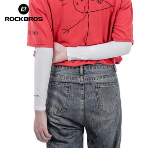 Tay áo thể thao ROCKBROS nam nữ mùa hè liền mạch, nhanh khô, chống nắng, dùng cho chạy bộ, đạp xe, phụ kiện thể thao - Product Image 5