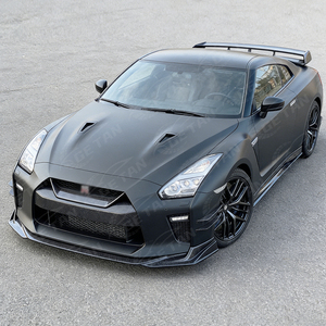 Nuovo labbro anteriore in fibra di carbonio stile TS per labbro anteriore <span class=keywords><strong>Nissan</strong></span> <span class=keywords><strong>GTR</strong></span> R35 MY17 paraurti anteriore - Product Image 5