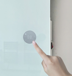 <span class=keywords><strong>Radiateur</strong></span> plat numérique Wi-Fi en verre 400W, télécommandé, autoportant, contrôlé par application, avec écran LCD - Product Image 4
