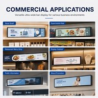 Moniteur LCD ultra-large de 36,6 pouces avec panneau IPS 700 nits, prêt à l'emploi pour l'affichage en pharmacie avec connectivité Wi-Fi et Ethernet