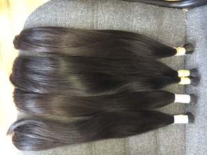 Cabello humano Natural de doble estiramiento, cutícula marrón alineada, virgen, sin químicos, vendedores de cabello humano de Vietnam - Product Image 3