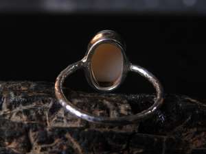 Australian Solid <b>Opal</b> Classic Prong Setting Wedding Anniversary Gift <b>Ring</b>-<b>Silver</b> Multi Fire-6.5 US Size Handmade Certified - Product Image 2