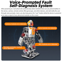 Robot Humanoide Xiaorgeek Samuroid con IA, Basado en Raspberry Pi, IA Multimodal con LLM, Interacción Visual y por Voz, ROS