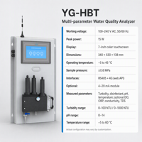 Capteur de qualité de l'eau multi-paramètres industriel en ligne Modbus RS485 pour la turbidité, le chlore résiduel, le pH et la température pour les stations d'épuration