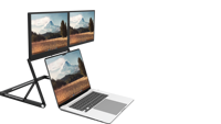 Moniteur portable double ODM 15,6 pouces FHD 1080P IPS pliable, deuxième écran pour ordinateur portable, extension Type-C avec haut-parleur intégré pour les professionnels