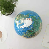 HCNT Globo Terráqueo Magnético Levitante con Luz Nocturna, Mapa del Mundo Flotante, Lámpara LED, Herramienta de Enseñanza de Geografía, Regalo Creativo