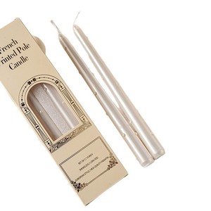 Luxury 25cm Pearl <b>Long</b> Stick Soy Wax Electroplated Cone Wishing <b>Candle</b> Suitable for Wedding Romantic Dinner Table Decoration - Product Image 6