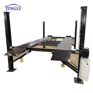 Lift Mobil Bergerak Kapasitas 4000kg Bersertifikat CE, Lift Parkir Otomatis Hidrolik 4 Tiang, Lift Kendaraan Empat Tiang Bersertifikat - Product Image 1