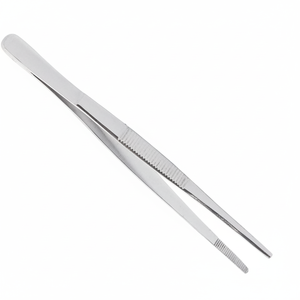 Pince à épiler chirurgicale 5.5 "de qualité A + Offres Spéciales droite CE ISO pansement tissu pouce - Product Image 1