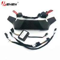Panel penutup tombol sakelar M1 M2 berbahan serat karbon asli untuk setir mobil BMW M3 M4 M5 M8 X3M X4M G80 G82 F90 F97 F98