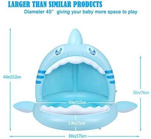 <span class=keywords><strong>Fontaine</strong></span> d'eau gonflable en PVC en forme <span class=keywords><strong>de</strong></span> requin avec parasol, jouet aquatique pour enfants, tapis d'arrosage pour pelouse extérieure - Product Image 5