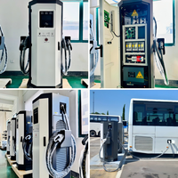 Estación de Carga Rápida para Vehículos Eléctricos de 60KW~240KW, Doble Conector CCS GBT NACS, IP54 IK10, para Exteriores, Pantalla Táctil de 7'', OCPP, Importador